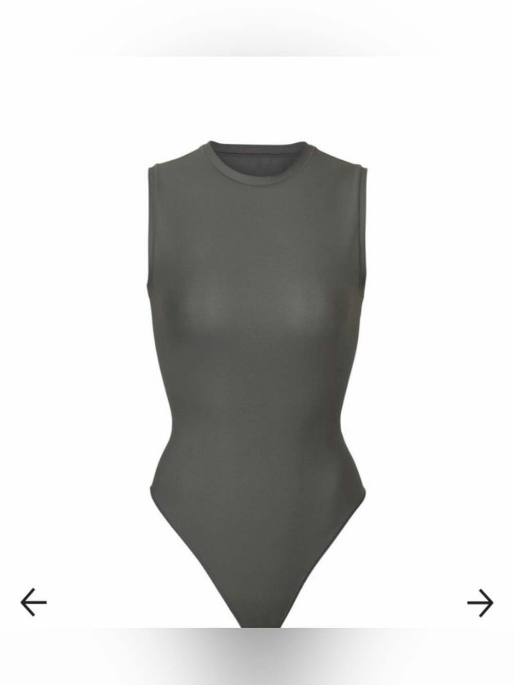 SKIMS FITS EVERYBODY HIGH NECK BODYSUIT BS-BST-0232 COLOR: GUNMETAL SIZE: 2X @ - Picture 1 of 2